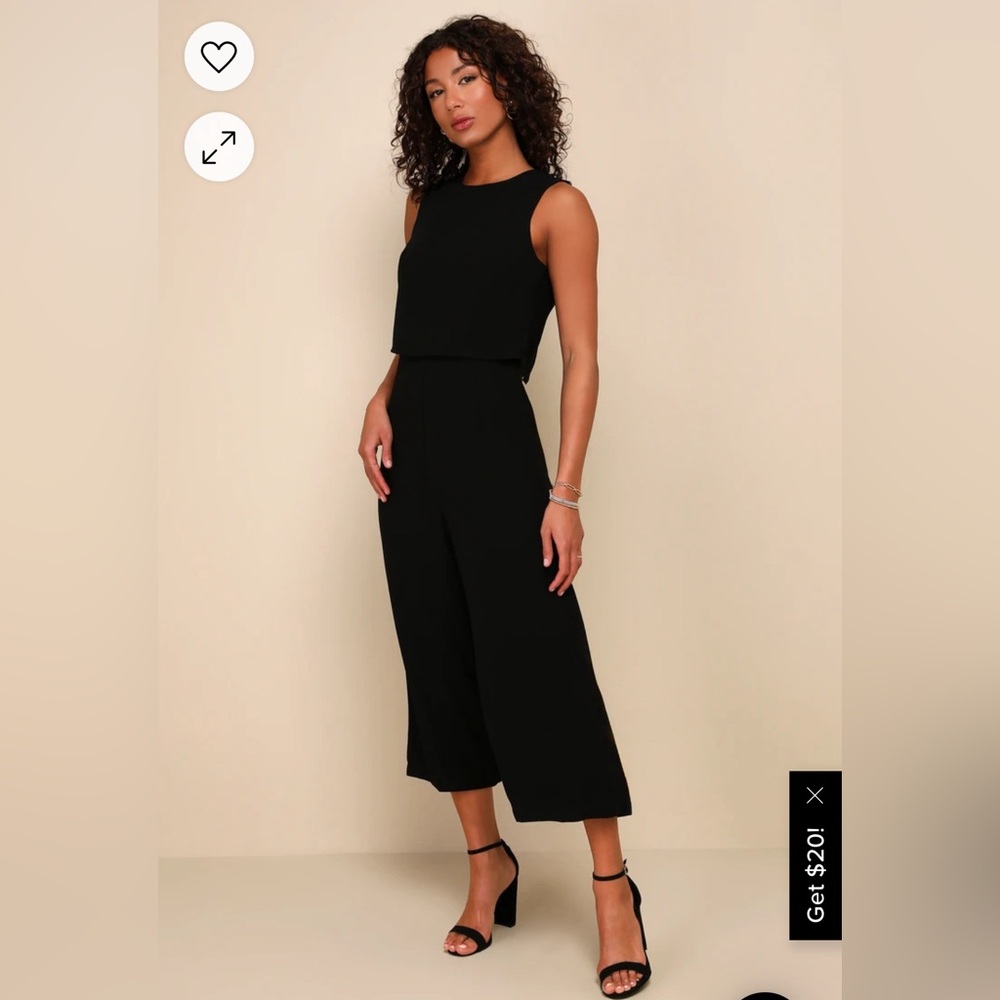 Glam-bition Black Backless Midi Jumpsuit